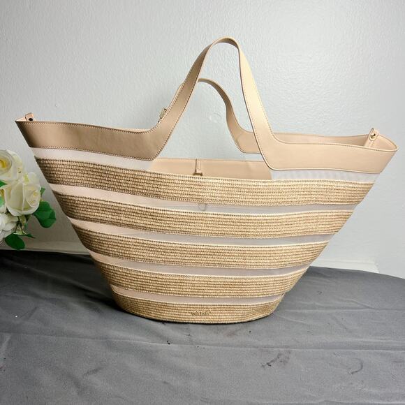Cult Gaia Laszlo Large Straw Mesh Tote Bag - Picture 6 of 10